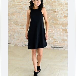 Elegant Black Sleeveless Dress size Small NWT